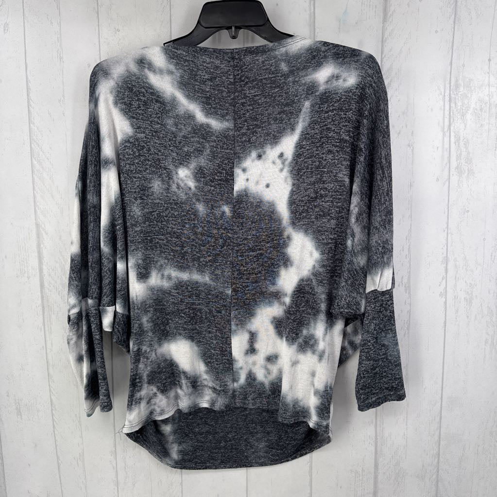 M dolman slv tie-dye top