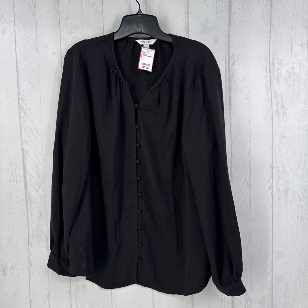 XL button down l/s top