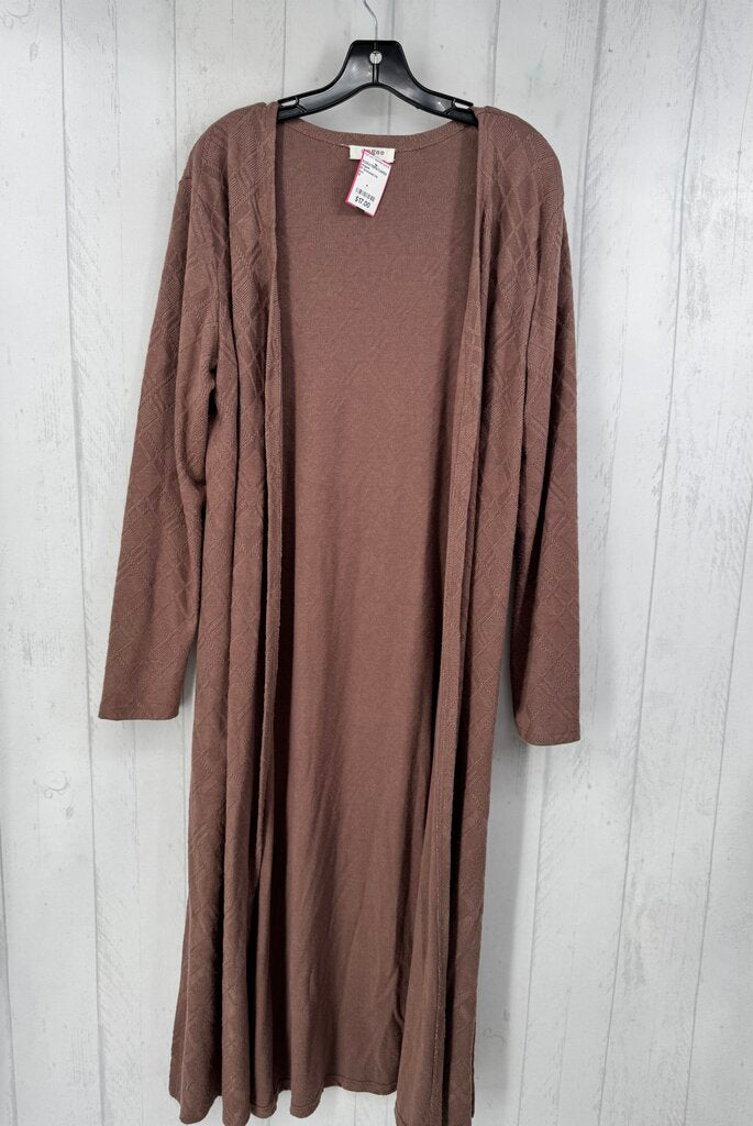 M textured l/s duster