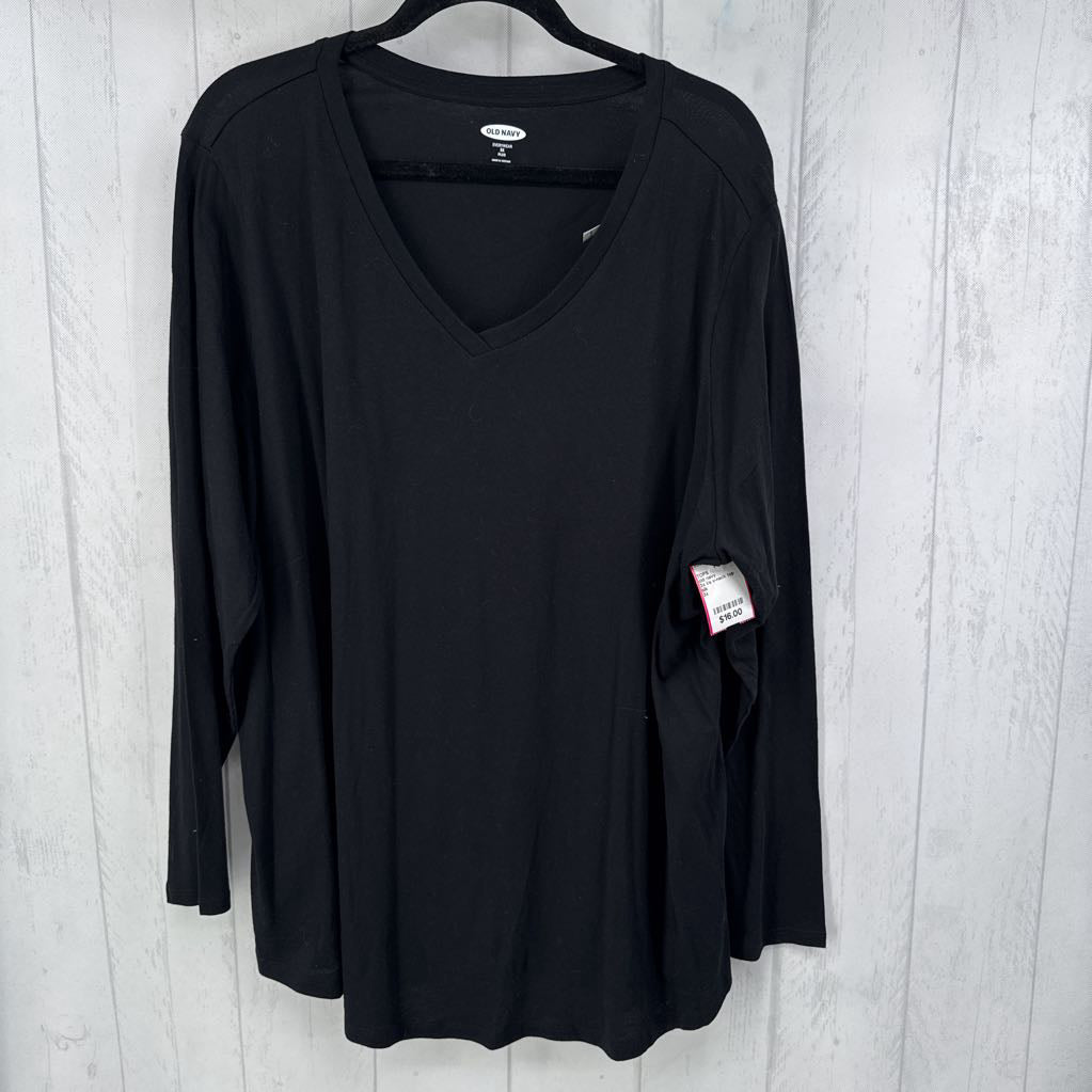 3x l/s v-neck top