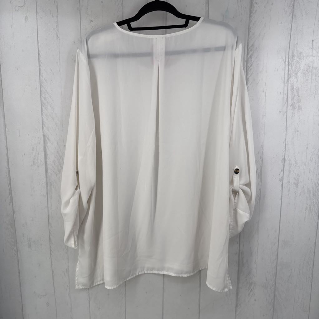 3 tab slv scoop neck top