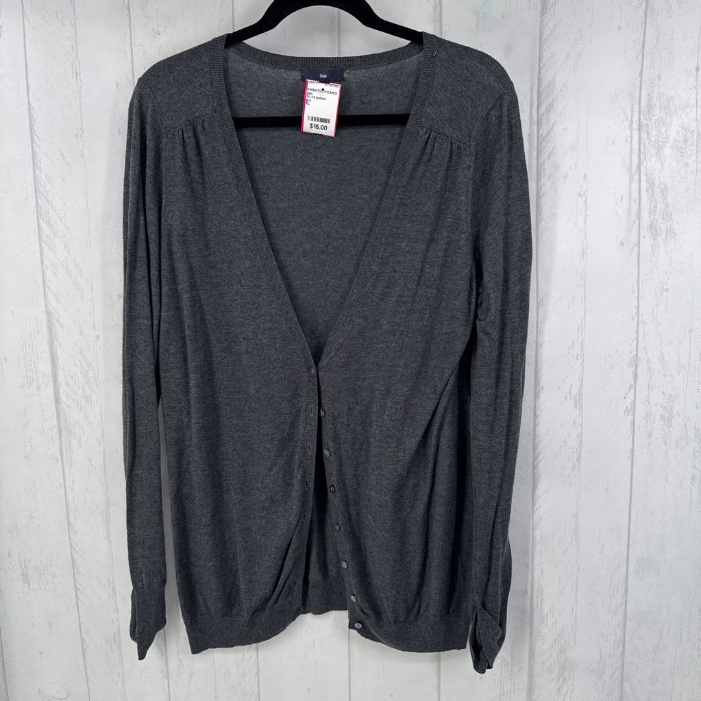 XL l/s button cardigan