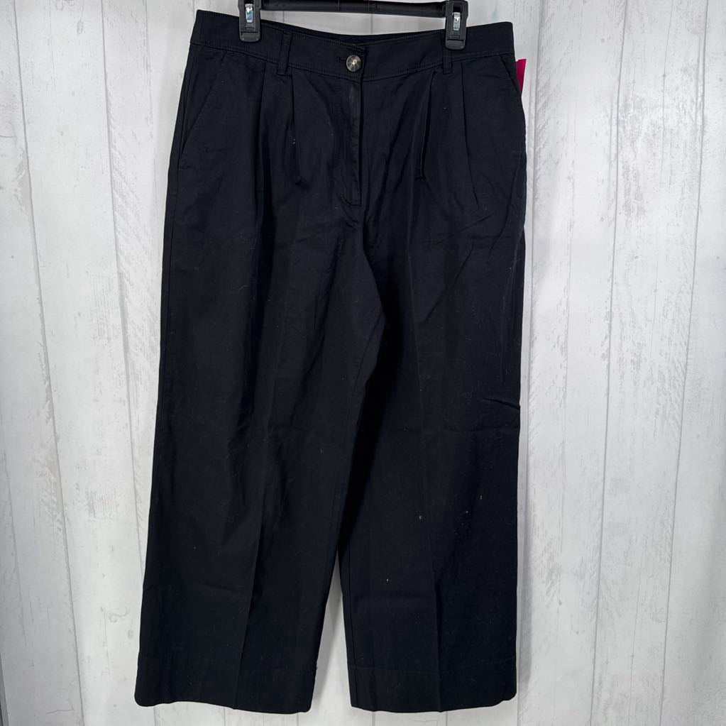 12P pleated front wide leg pant