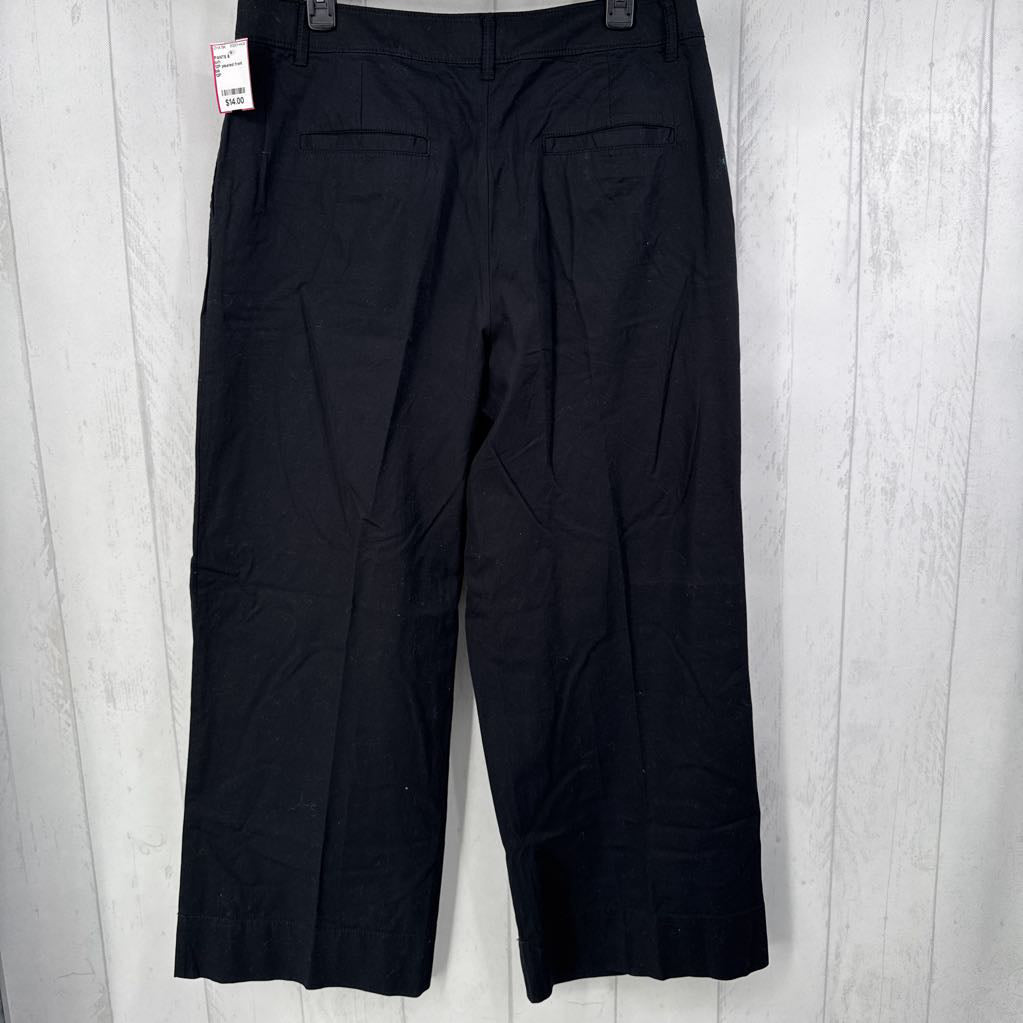 12P pleated front wide leg pant