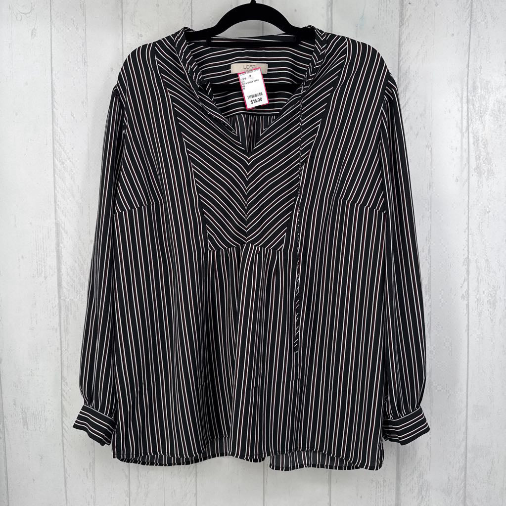 18 l/s stripe baby doll top