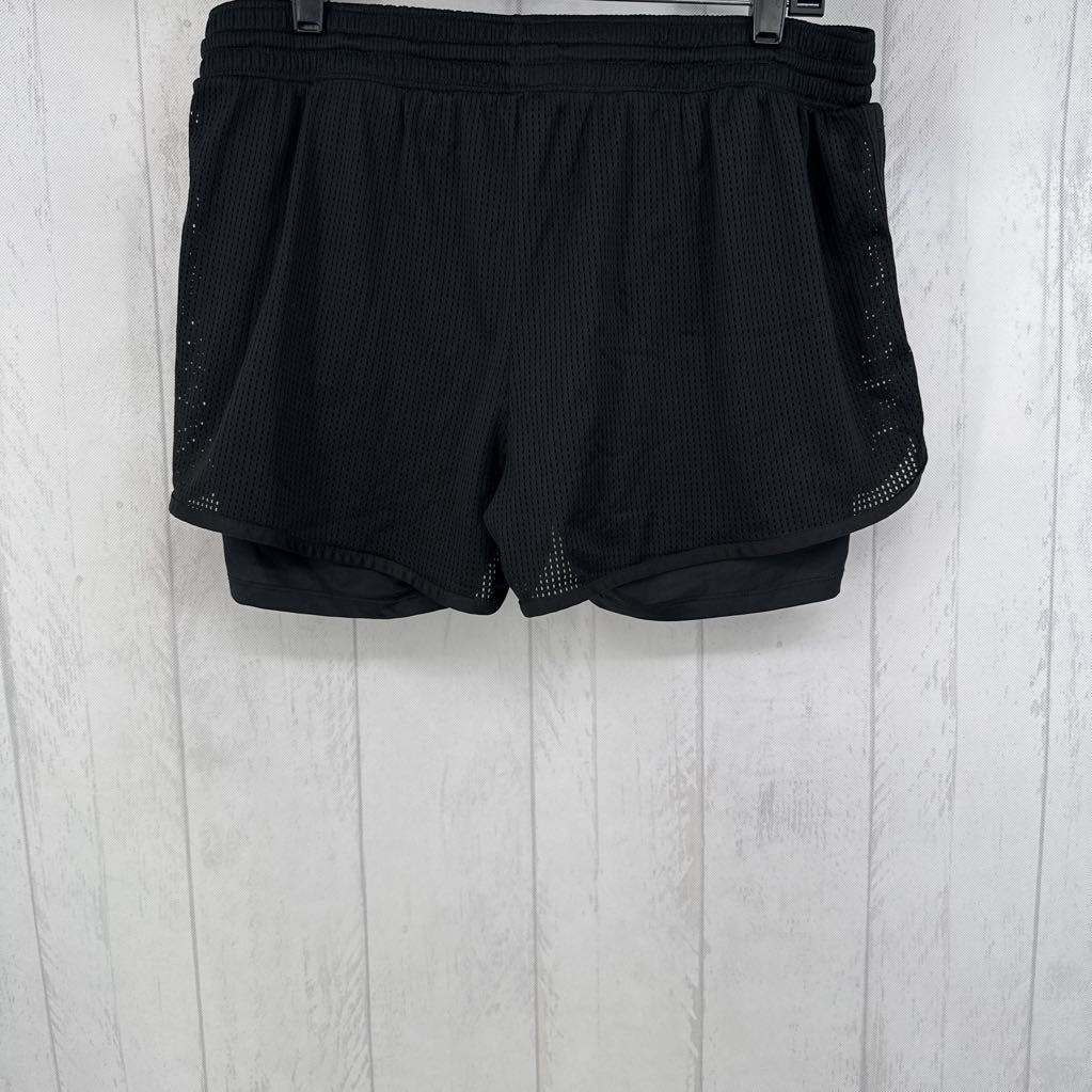XXL mesh layered shorts