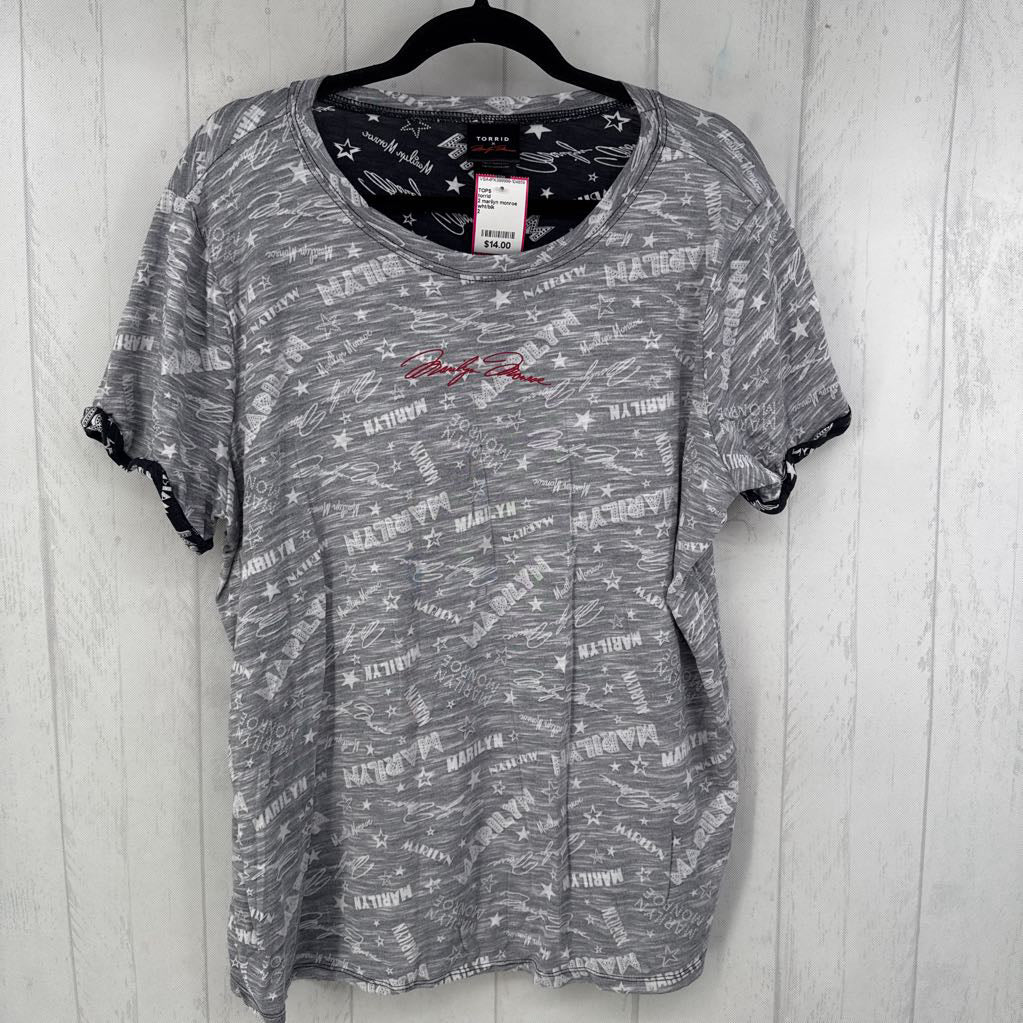 2 marilyn monroe s/s tee