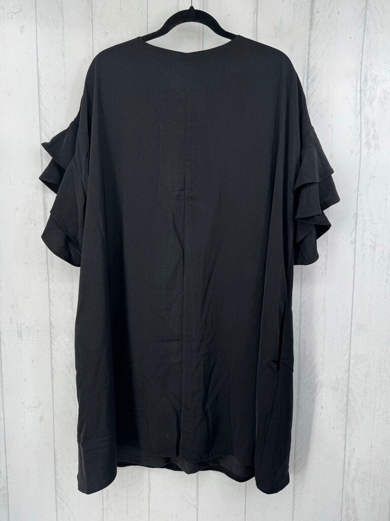 XL tiered ruffle s/s dress