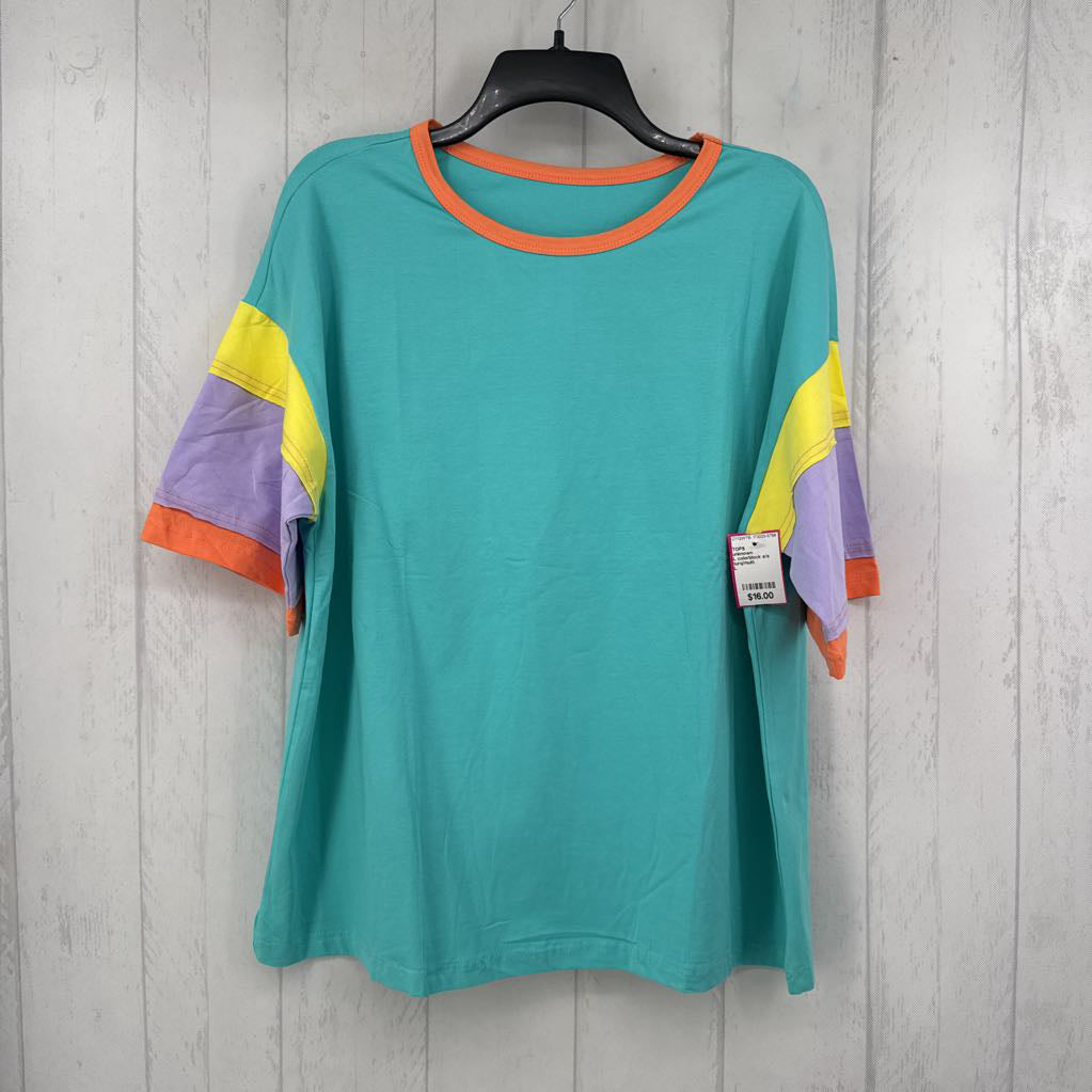 L colorblock s/s tee