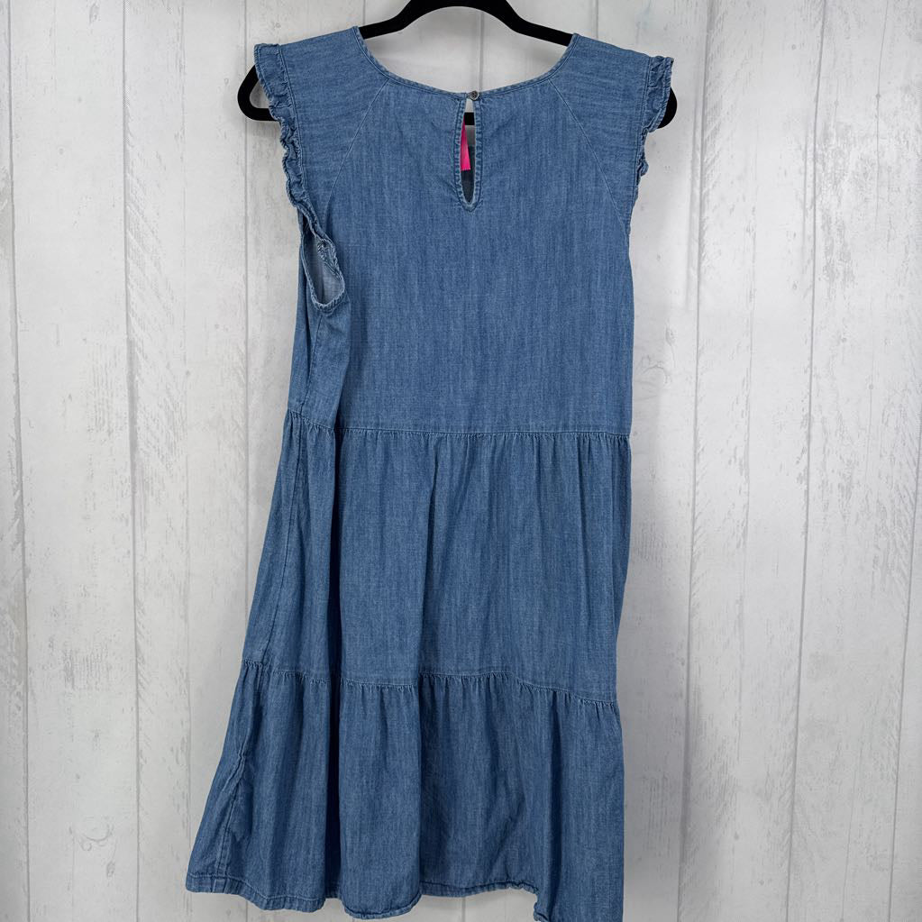 L slvls denim tiered dress