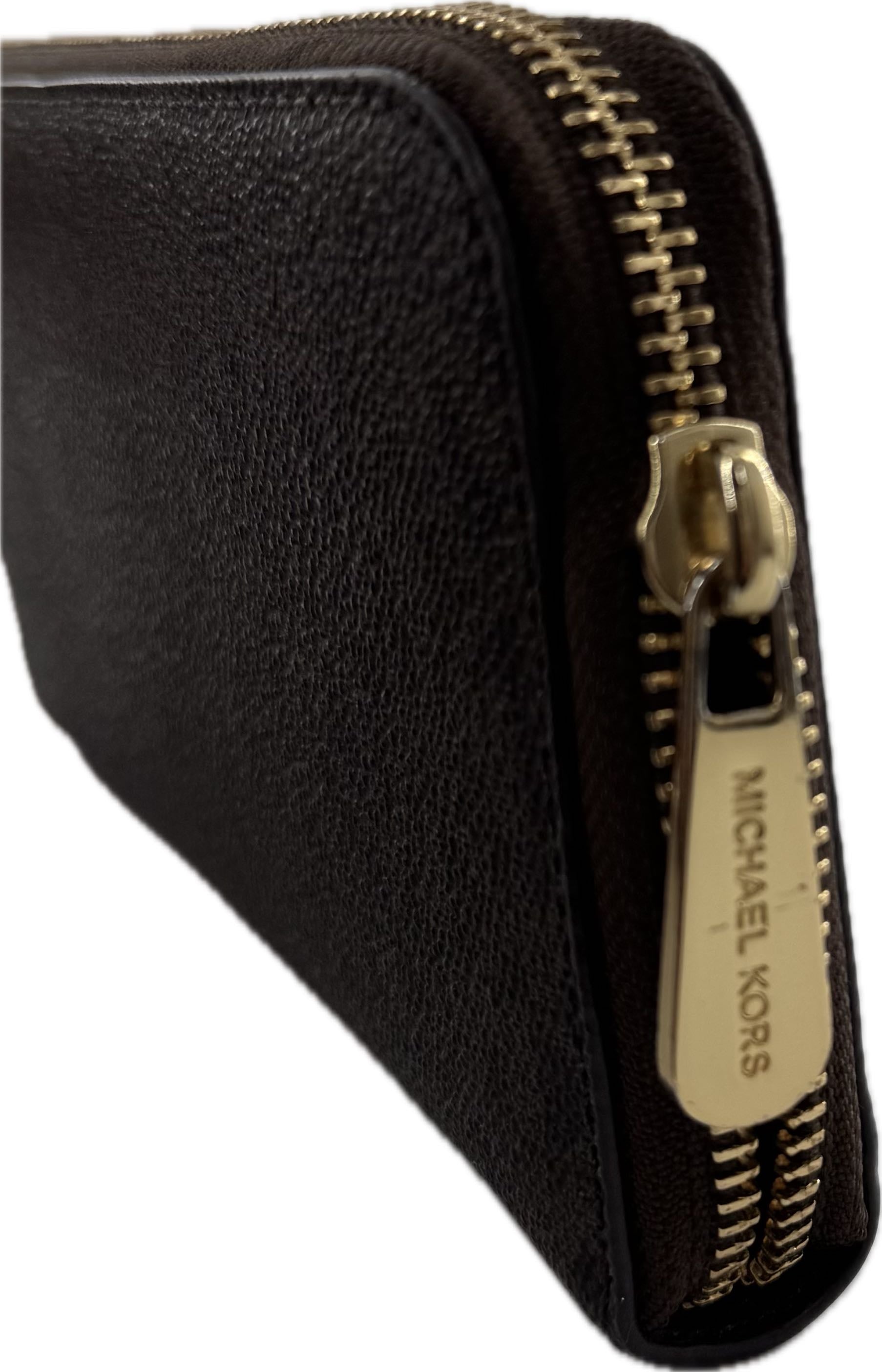 monogram zip around wallet