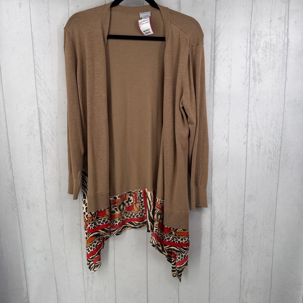 M l/s open cardigan