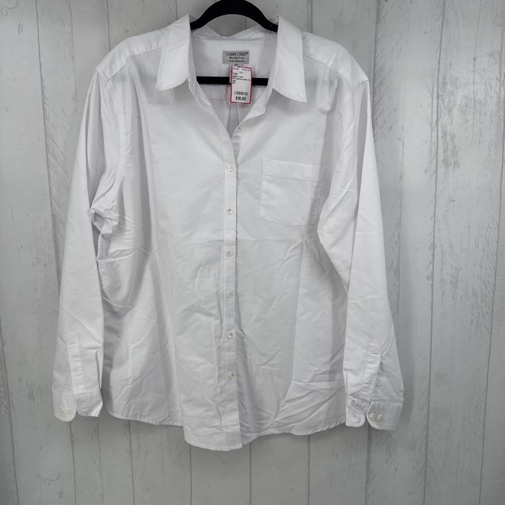 18T button down l/s top