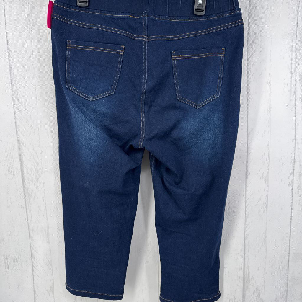 XL pull on denim capri