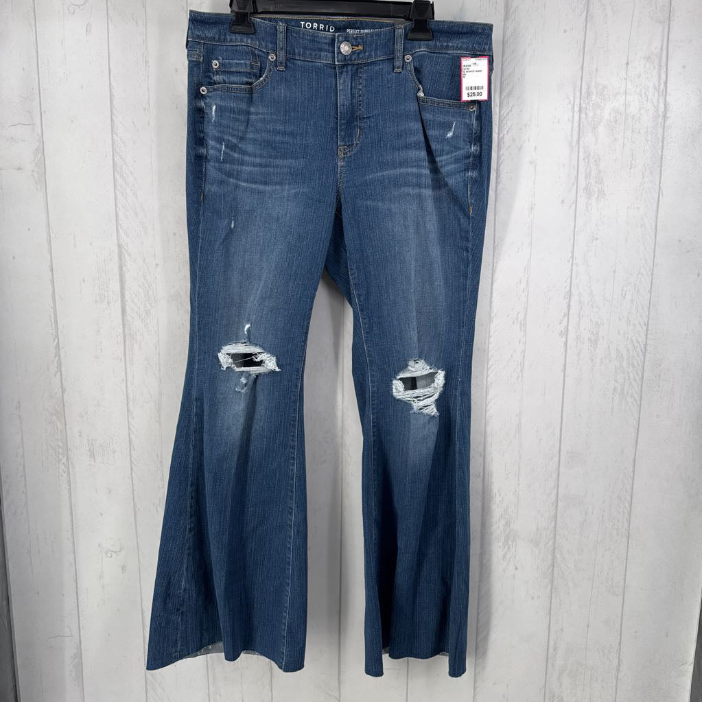 12 stretch super flare jeans