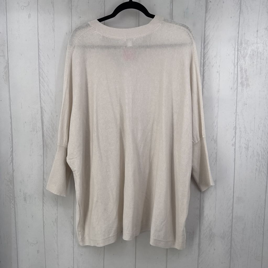 2X v-neck dolman slv top
