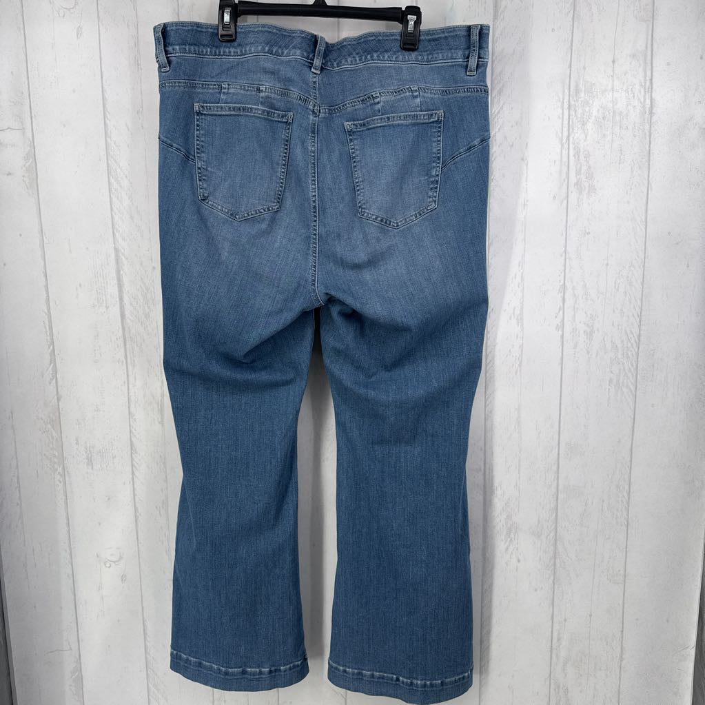 22 stretch flare jeans