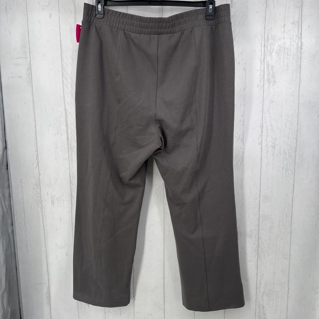 2X hi rise wide leg fleece pant