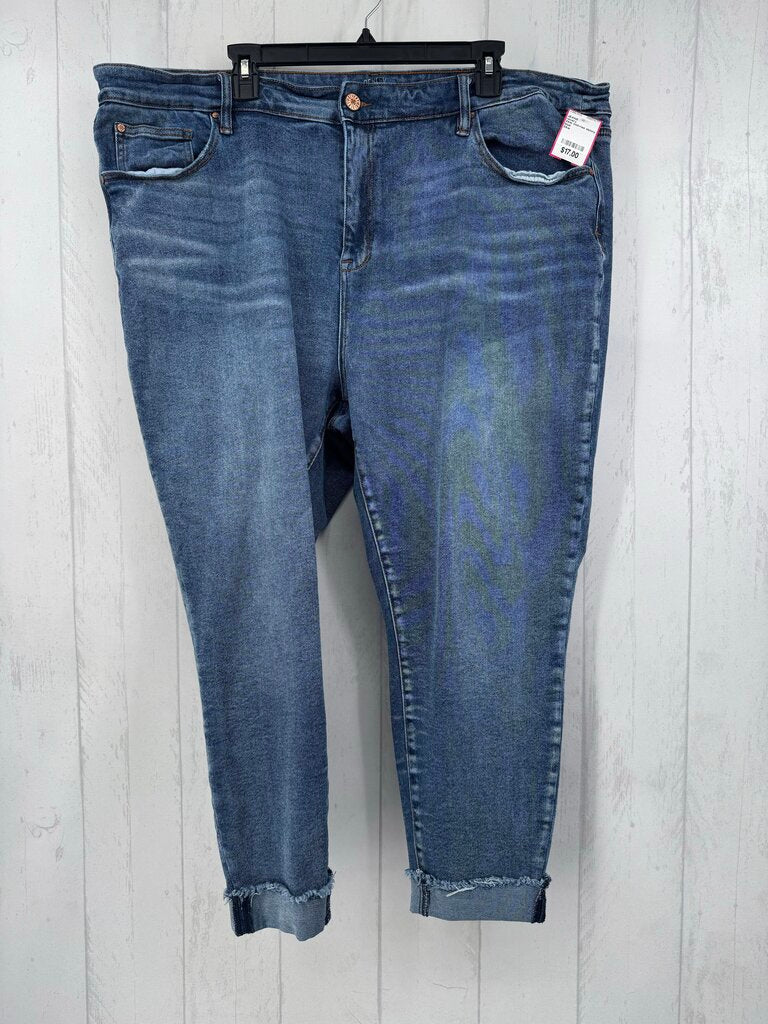 24w mid-rise skinny crop jeans