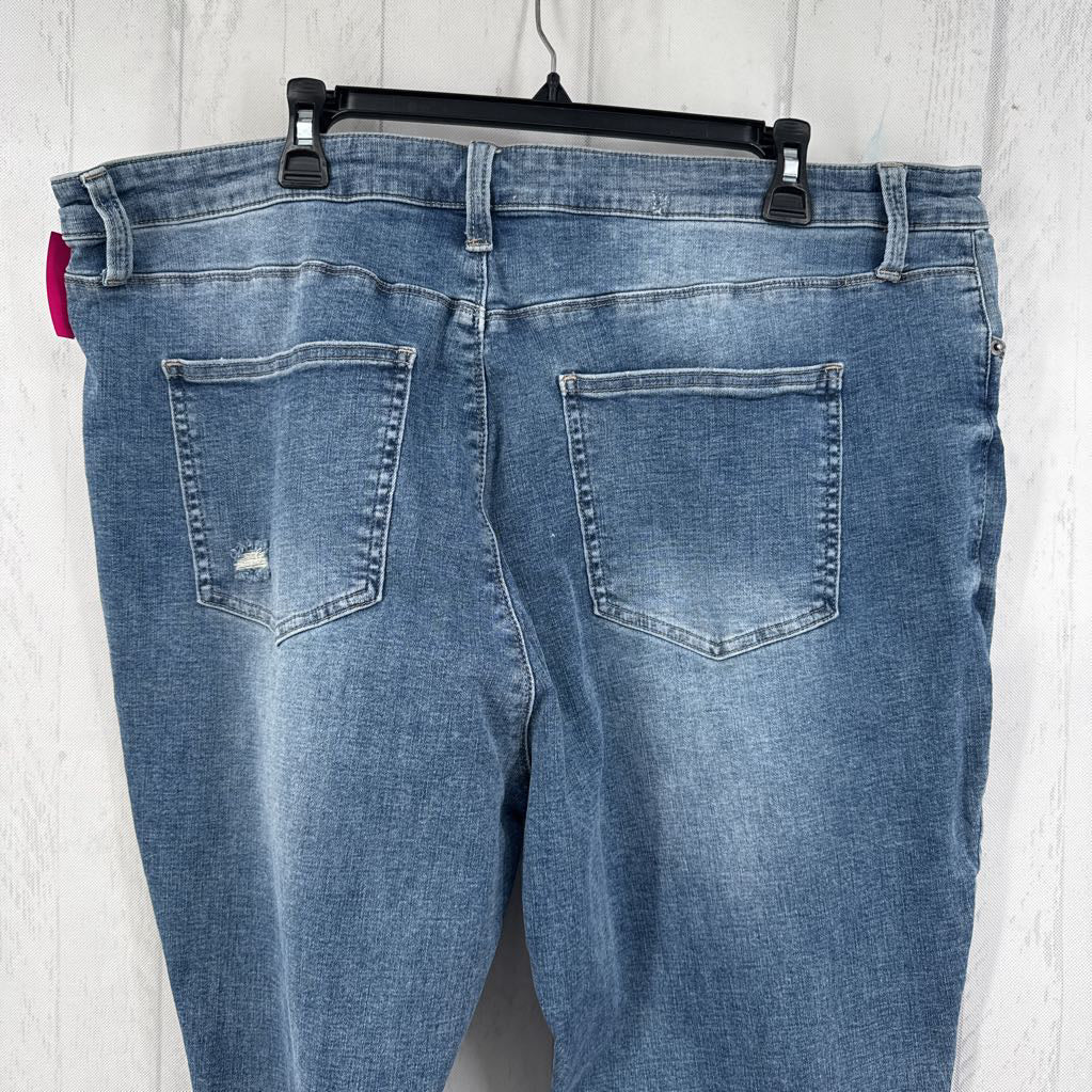 24w distressed skinny jeans