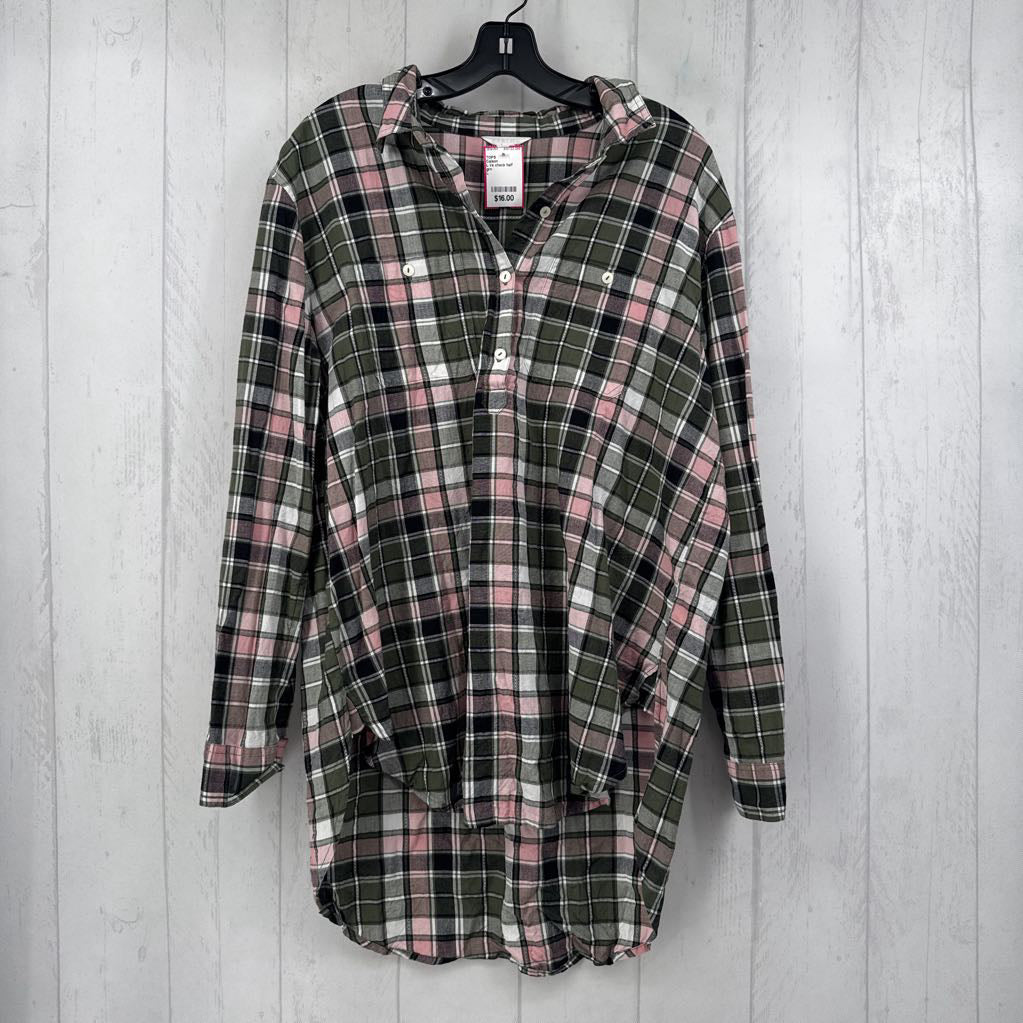 L l/s check half button top