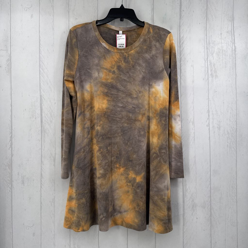 L l/s tie-dye dress