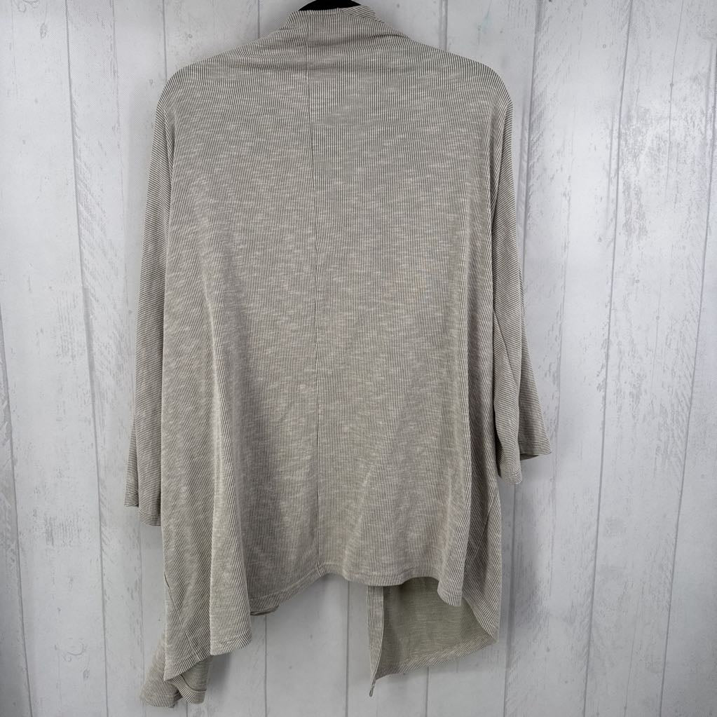 O/S rib knit l/s cardi