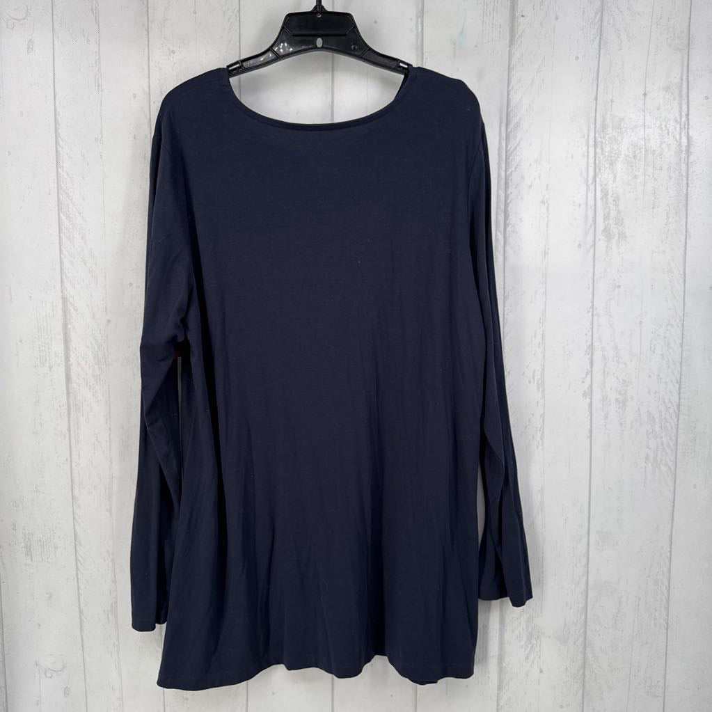 XL l/s scoop neck top