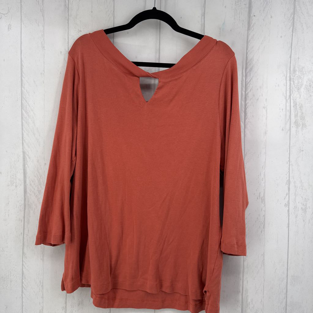3/4 XL slv keyhole top