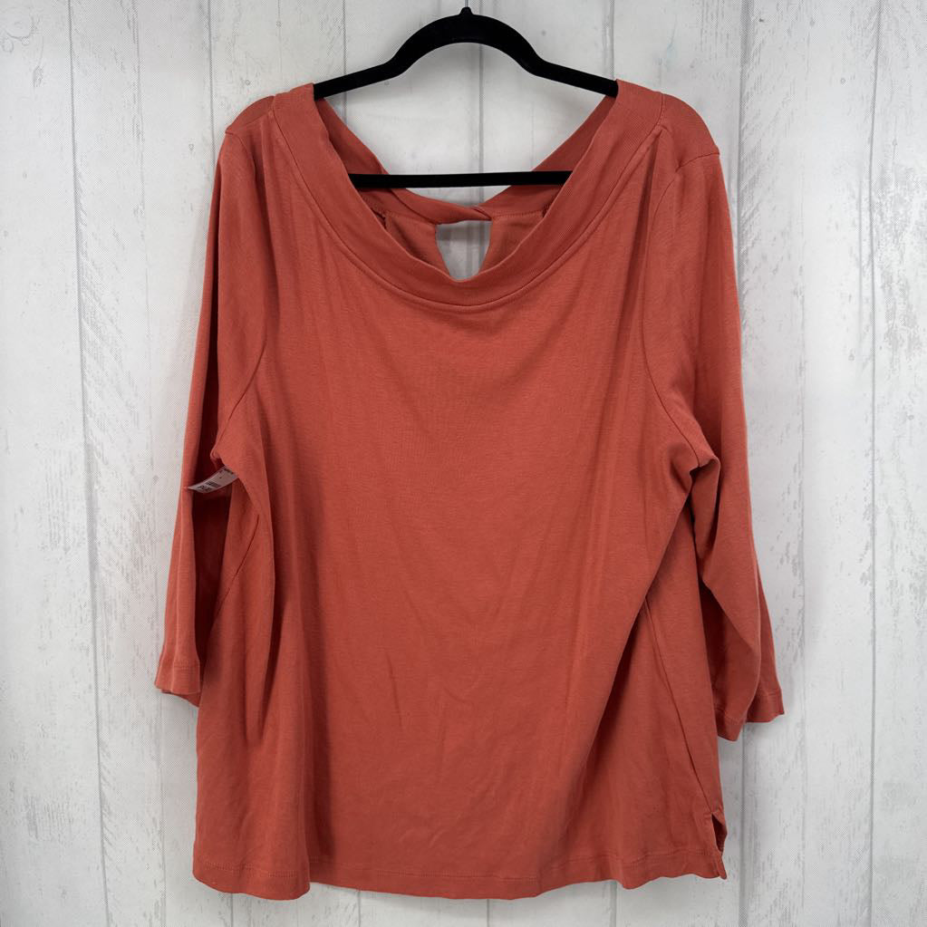 3/4 XL slv keyhole top
