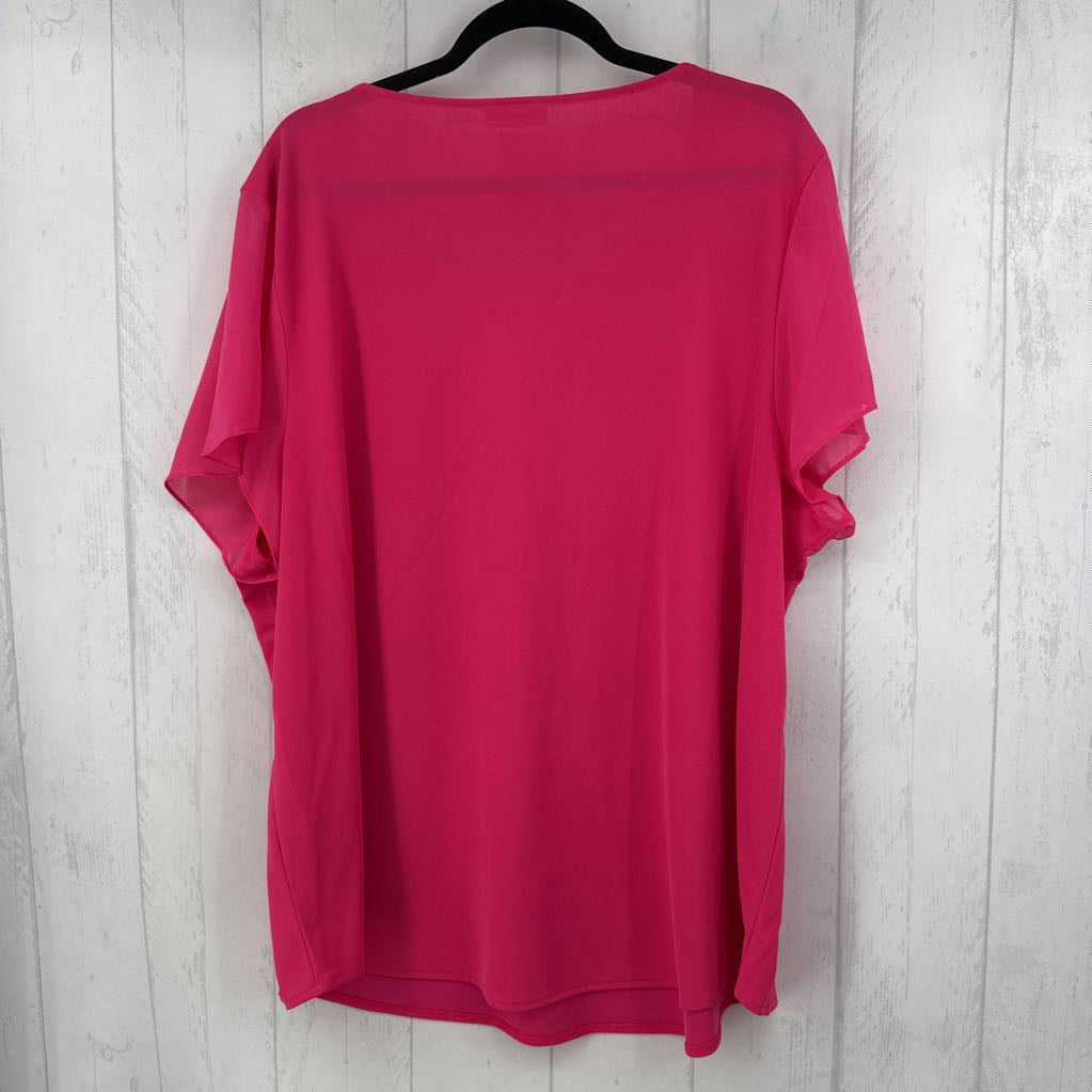 2X notch neck s/s top