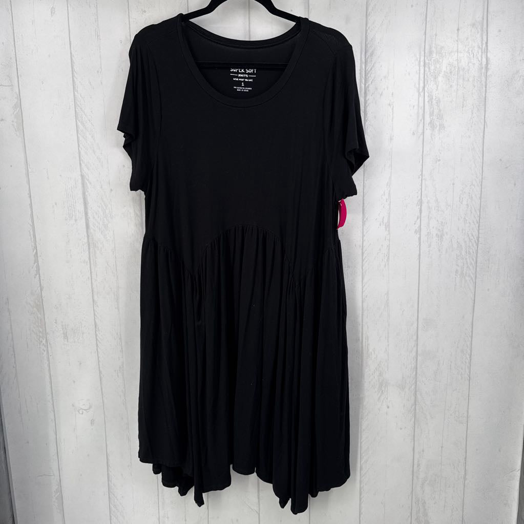 1X crewneck s/s dress
