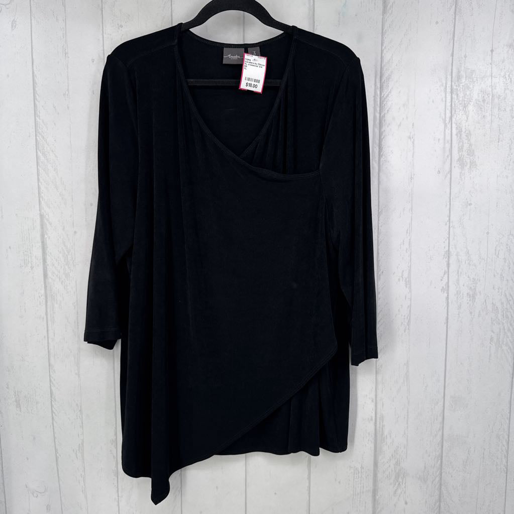 XL crossover 3/4 slv top
