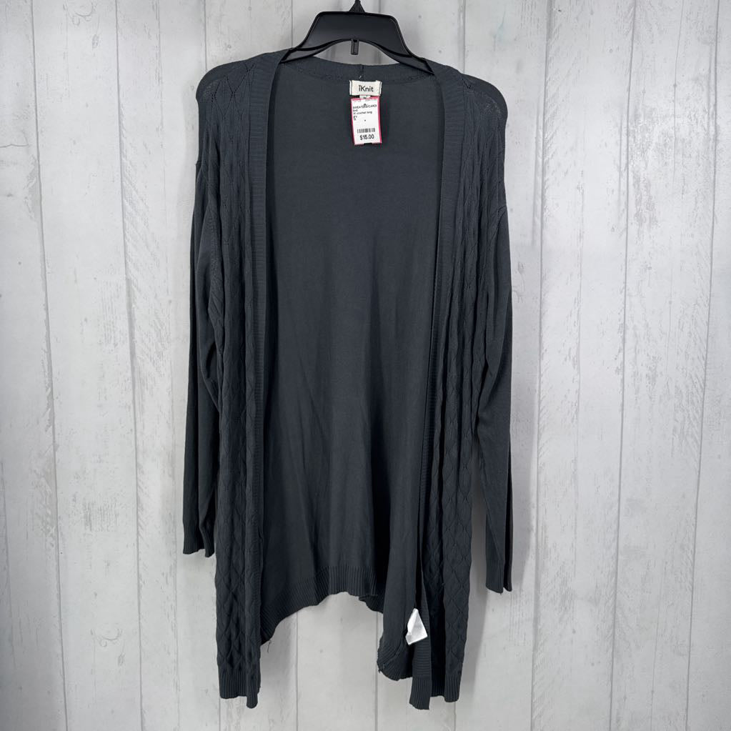 1X crochet long cardi