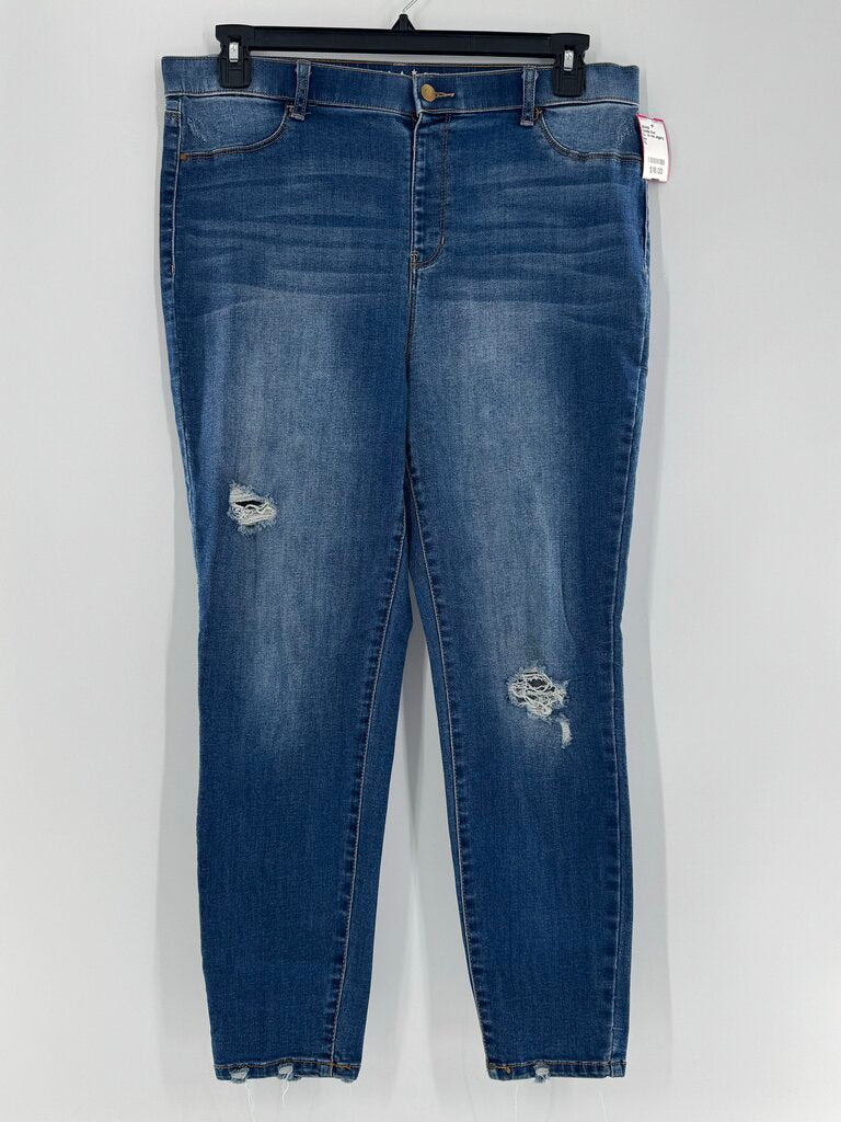 XL hi rise jegging