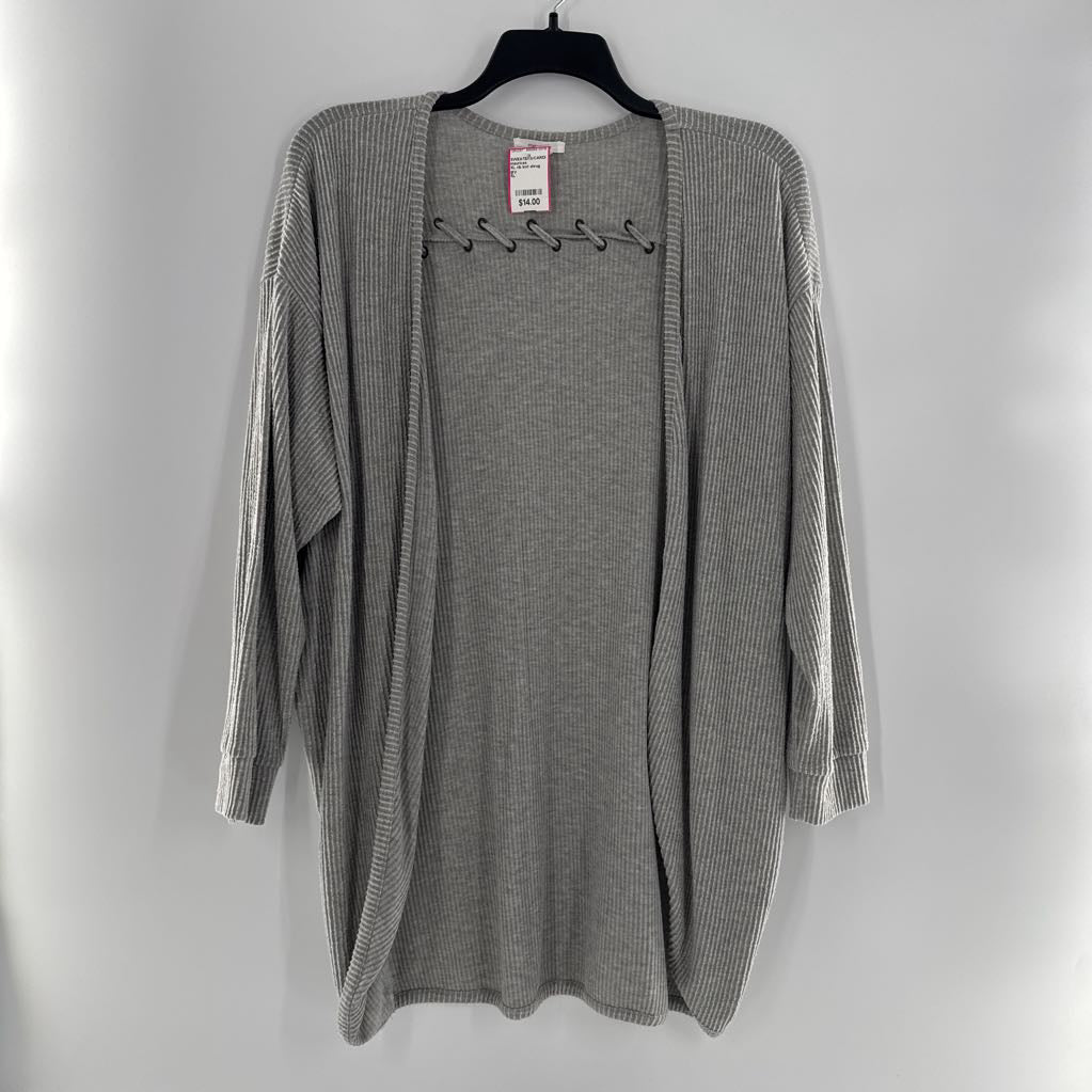 XL rib knit shrug cardi