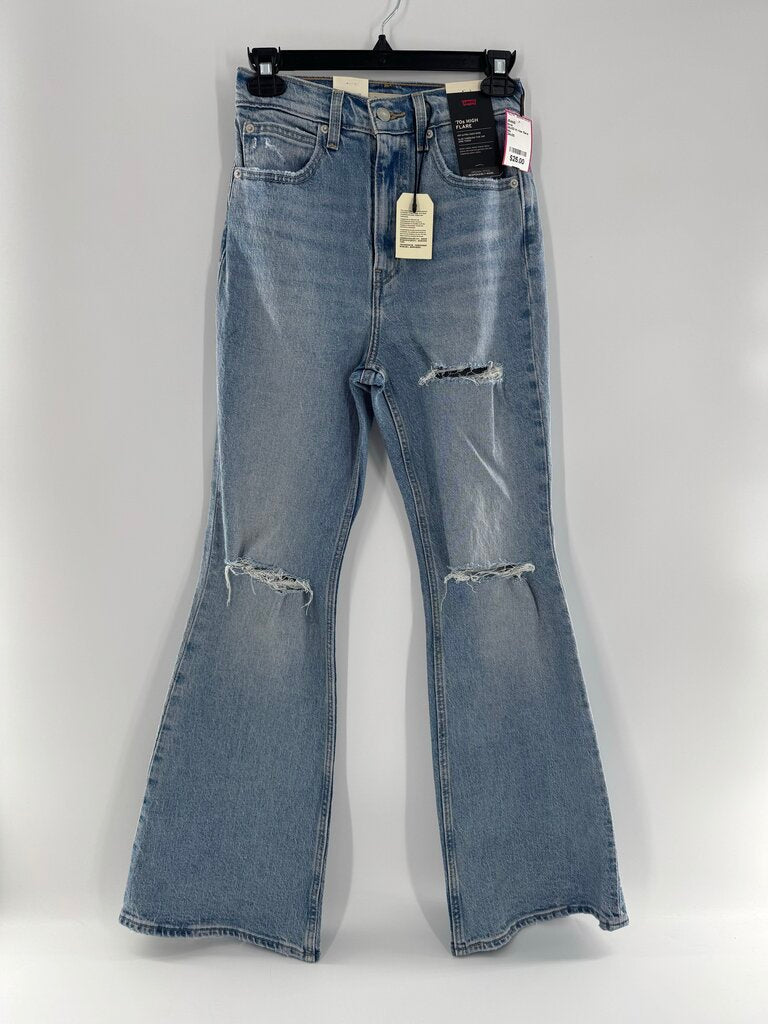 24x30 hi rise flare leg jean