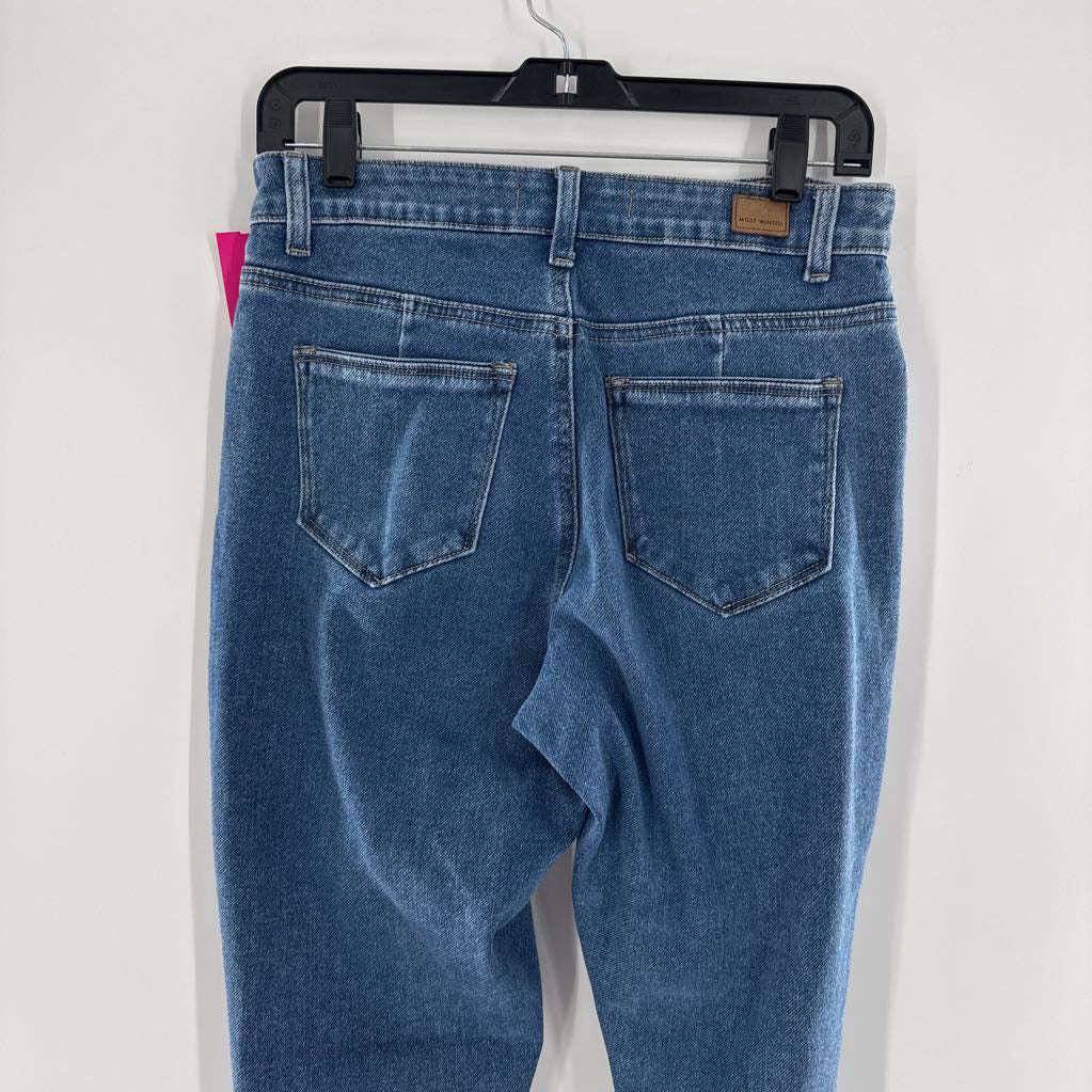 9 hi rise flare leg jean