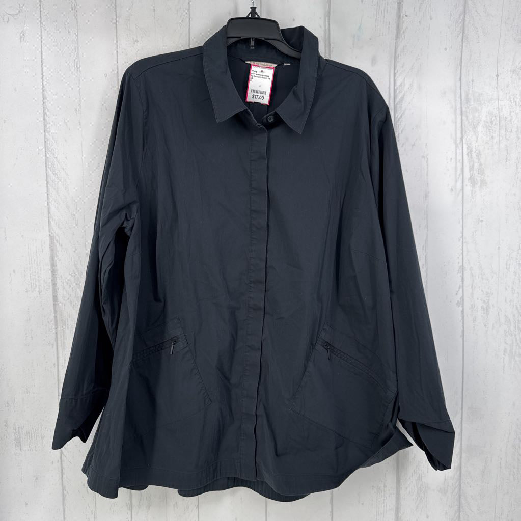 XL button down l/s utility top