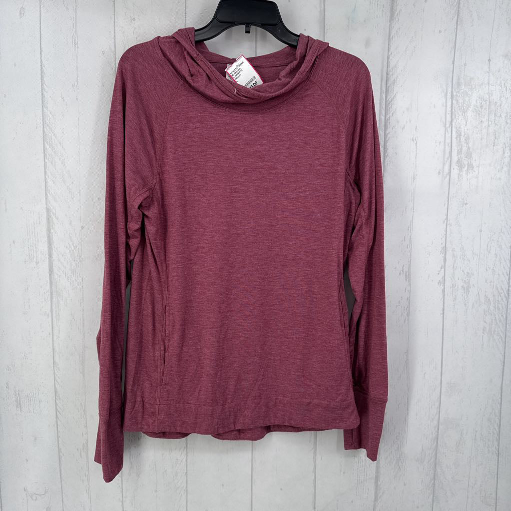 L marled l/s pullover