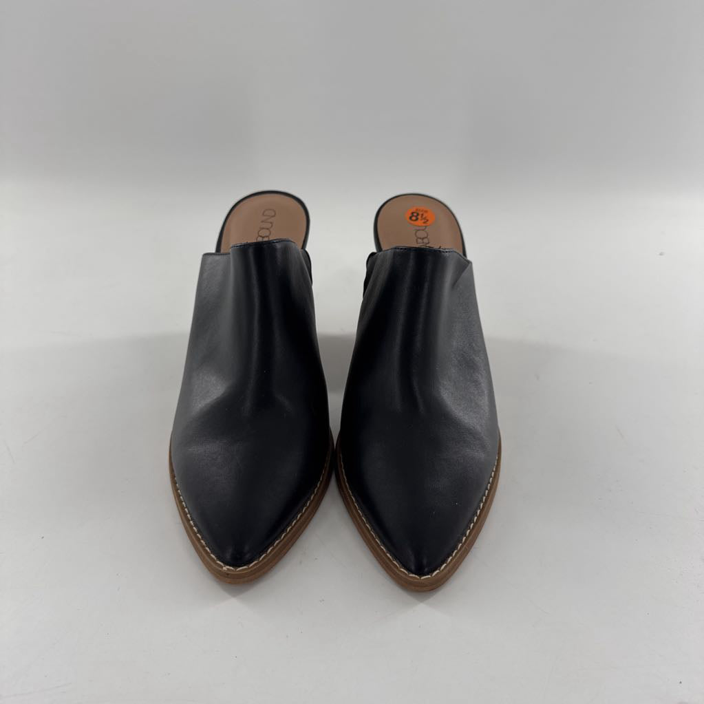 8.5 block heel mules
