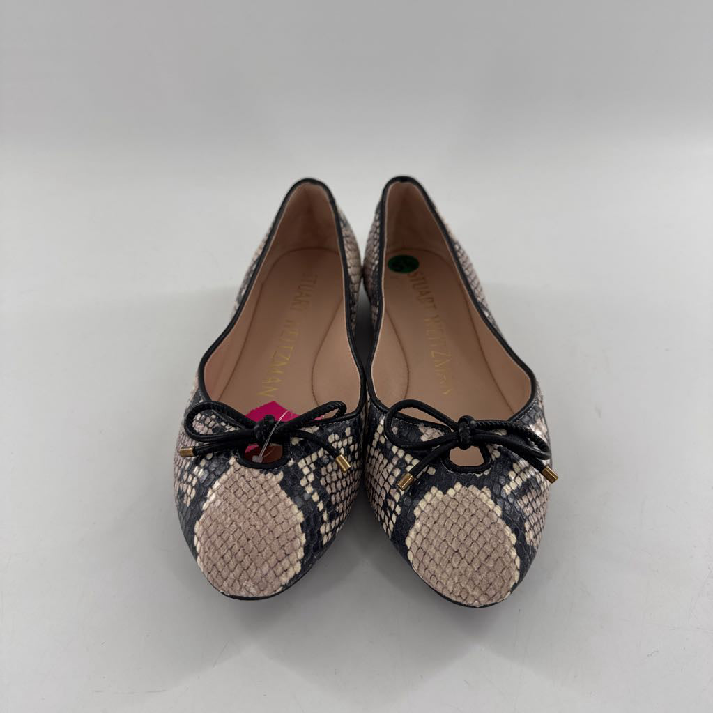 5.5 snakeskin bow flats