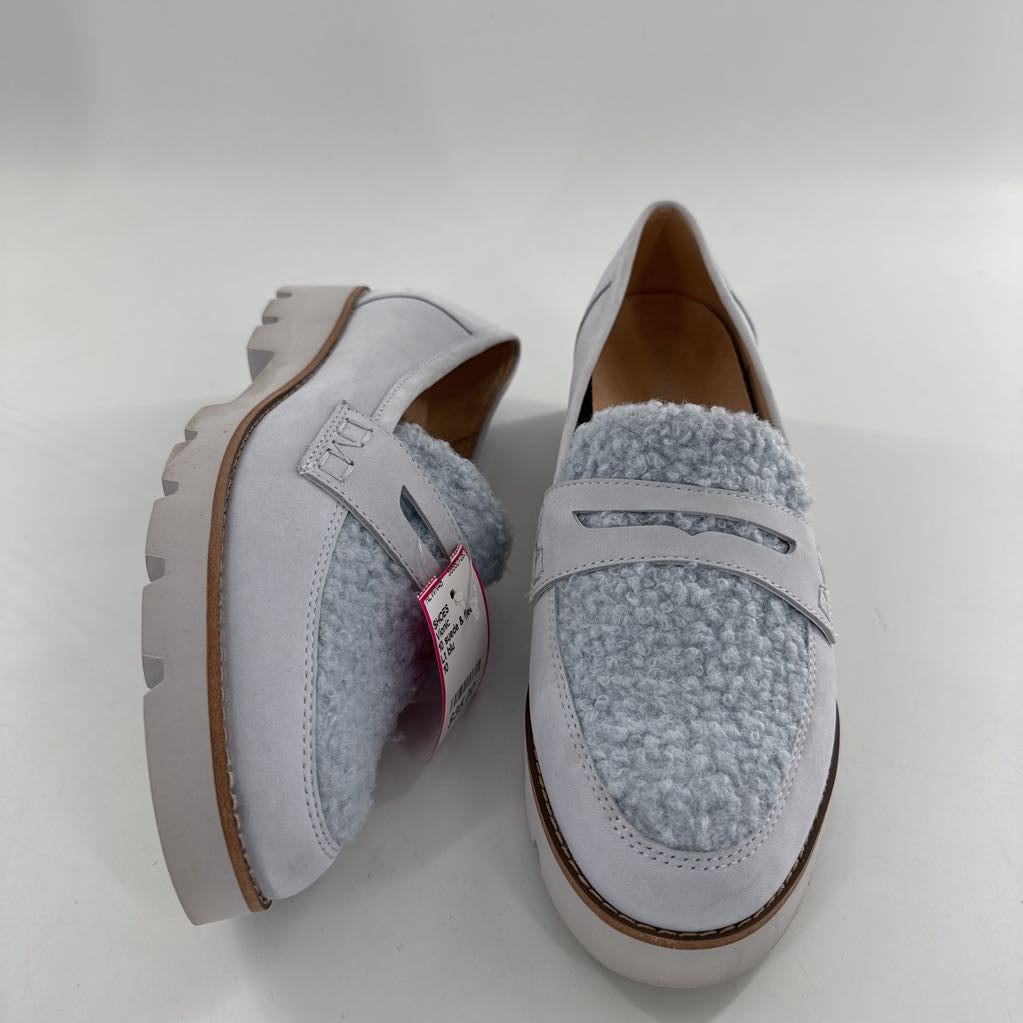 10 suede & fleece loafer