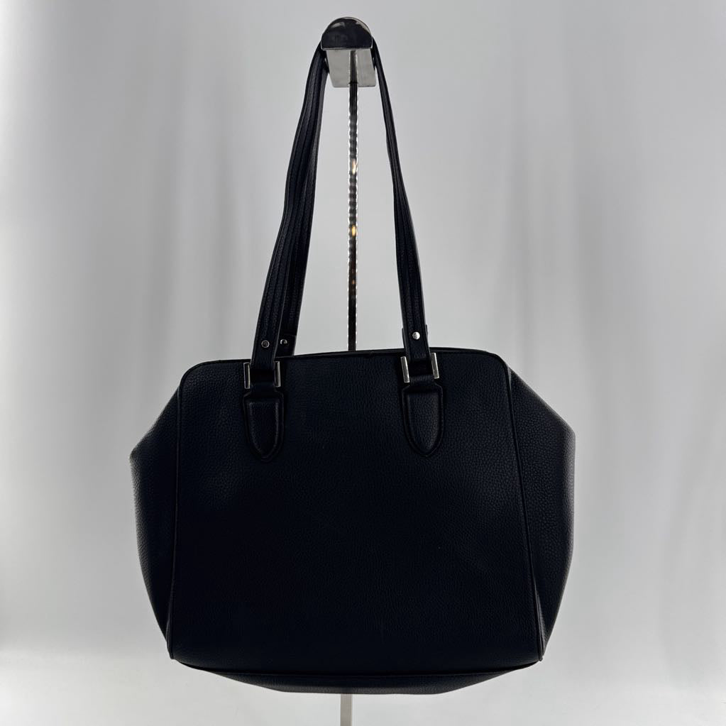 vegan leather front pocket satchel