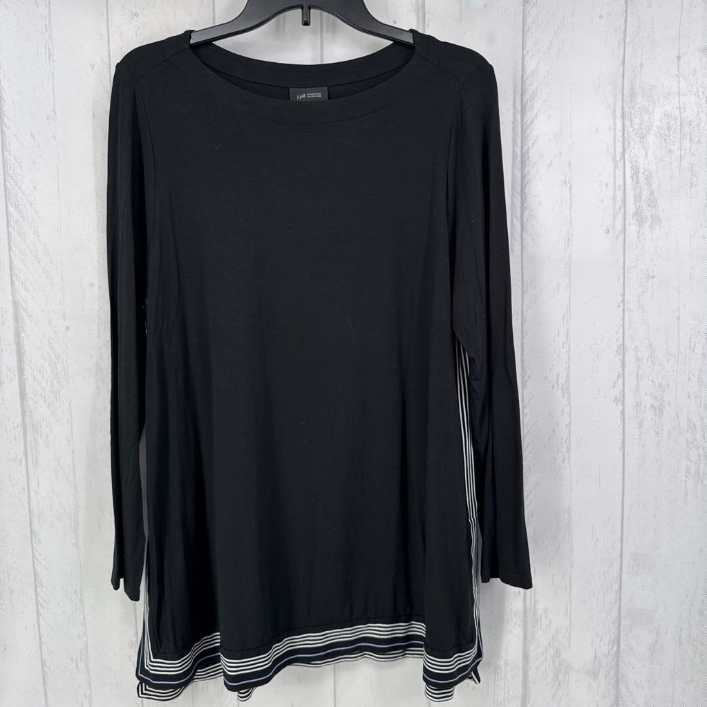 L/P striped trim 3/4 slv tunic