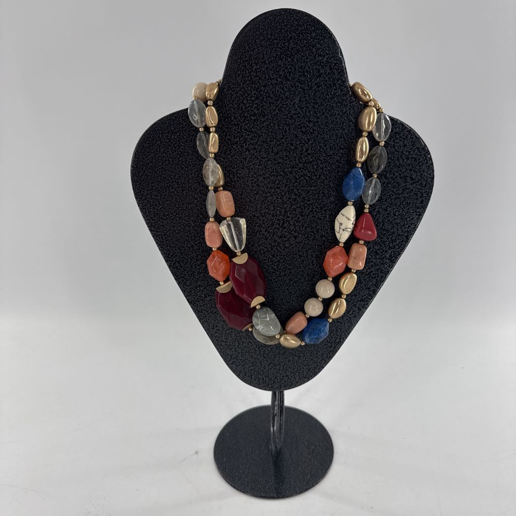 R40 19" multi stone necklace
