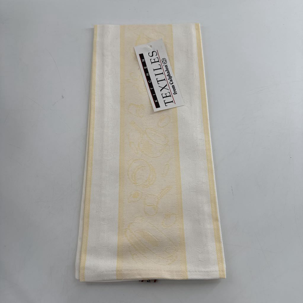 terry kitchen toweyllw/wht