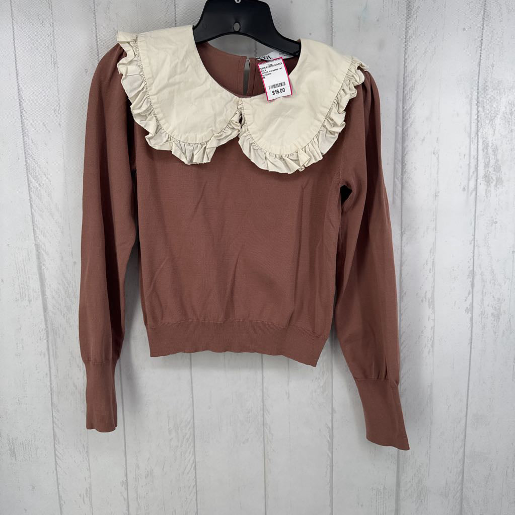 M knit sweater w/ collar
