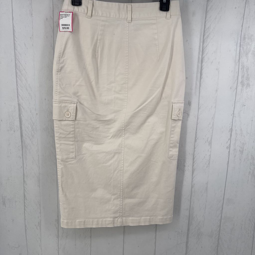 4 khaki skirt