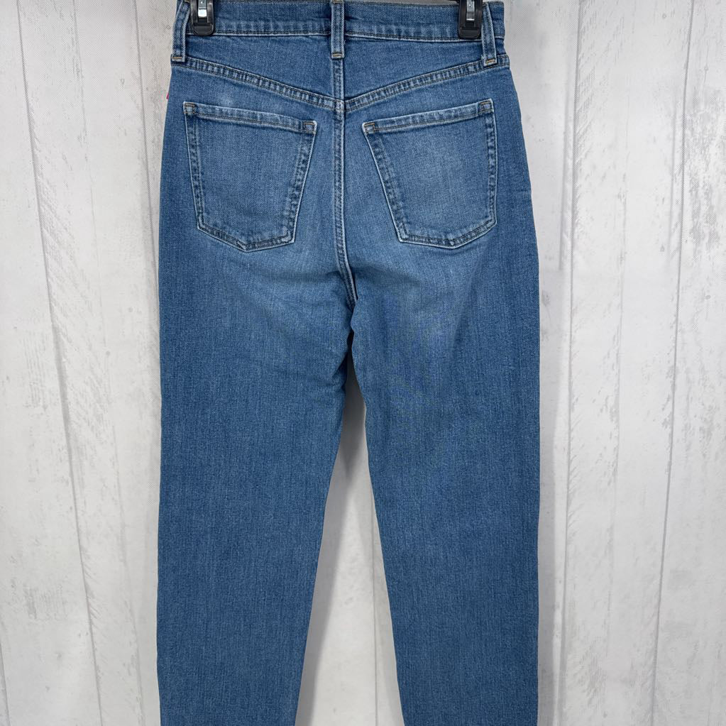 2 hi-rise straight leg jean